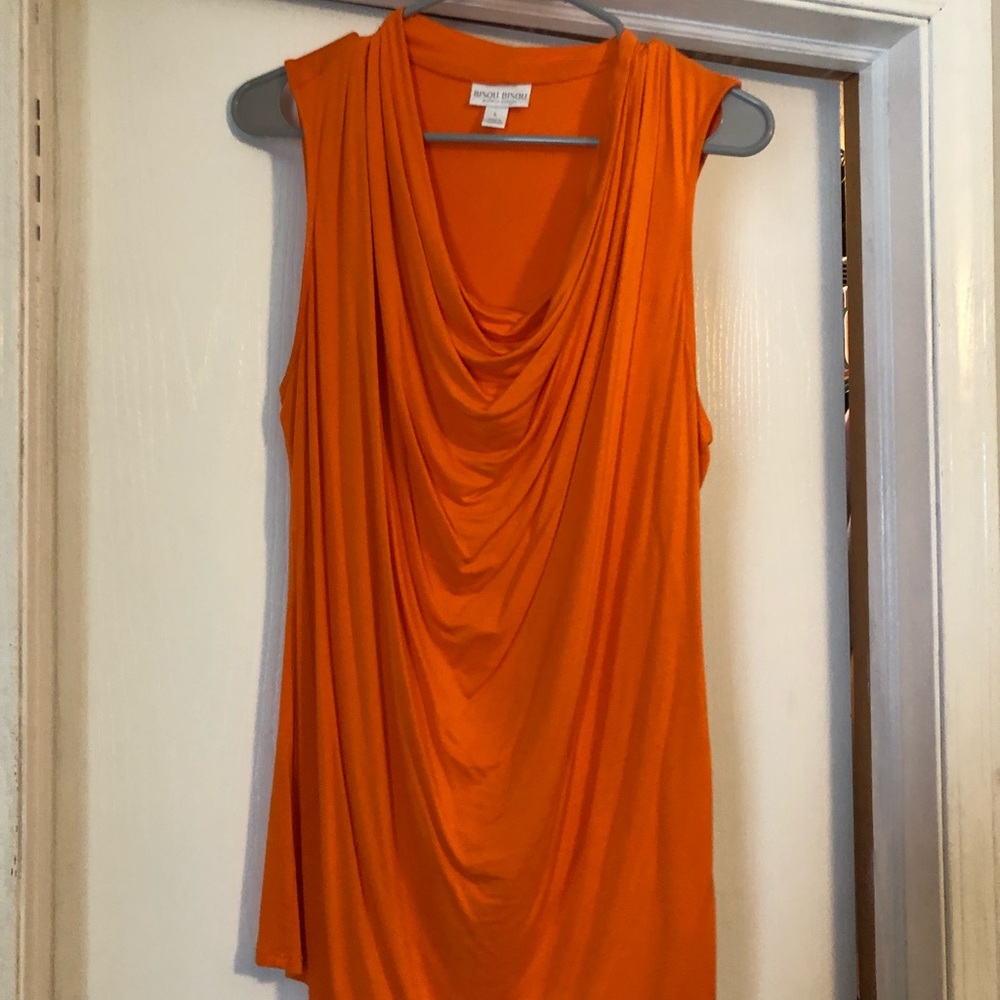 BISOU BISOU orange top size large